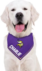 Pets First NFL Minnesota Vikings Personalized Dog Bandana, Small/Medium slide 2 of 5