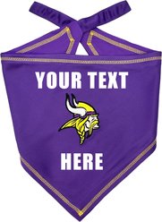 Pets First NFL Minnesota Vikings Personalized Dog Bandana, Large/X-Large