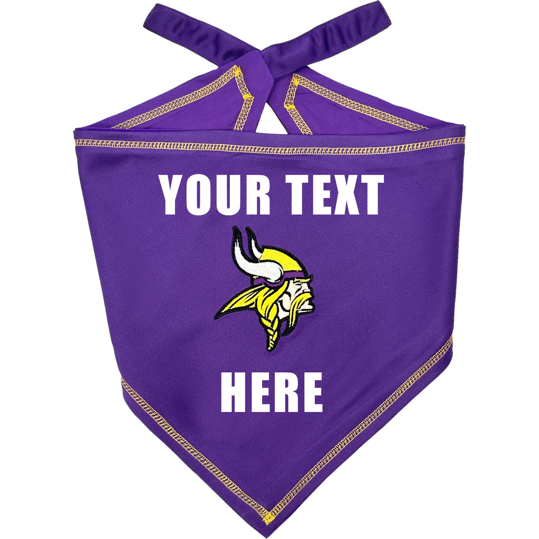Pets First NFL Minnesota Vikings Personalized Dog Bandana, Small/Medium