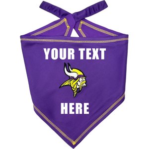 Pets First NFL Minnesota Vikings Personalized Dog Bandana, Small/Medium