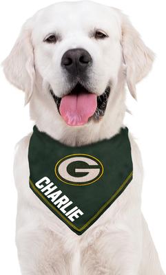 Show full view: Pets First NFL Green Bay Packers Personalized Dog Bandana, Large/X-Large slide 5 of 5