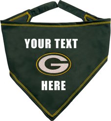 Pets First NFL Green Bay Packers Personalized Dog Bandana, Large/X-Large