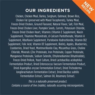 Show full view: Instinct Raw Boost Whole Grain Real Chicken & Brown Rice Recipe Dry Dog Food, 20-lb bag slide 9 of 12