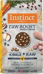 Instinct Raw Boost Whole Grain Real Chicken & Brown Rice Recipe Dry Dog Food, 20-lb bag