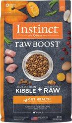 Instinct Raw Boost Adult Grain-Free Gut Health Recipe Dry Dog Food, 18-lb bag