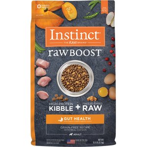 Instinct Raw Boost Adult Grain-Free Gut Health Recipe Dry Dog Food, 18-lb bag