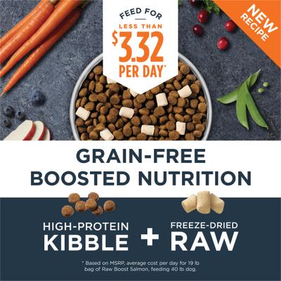 Show full view: Instinct Raw Boost Adult Grain-Free Real Salmon Recipe Dry Dog Food, 19-lb bag slide 4 of 12