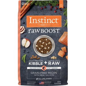 Instinct Raw Boost Adult Grain-Free Real Salmon Recipe Dry Dog Food, 19-lb bag