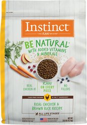 Instinct Be Natural Adult Real Chicken & Brown Rice Recipe Dry Dog Food, 25-lb bag