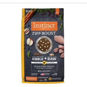 Instinct Raw Boost Adult Grain-Free Real Chicken Recipe Dry Dog Food, 10-lb bag