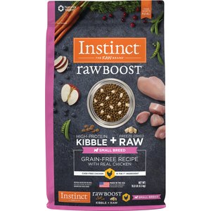 Instinct Raw Boost Small Breed Adult Grain-Free Real Chicken Recipe Dry Dog Food, 10-lb bag