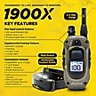 Show in main carousel: Dogtra 1900X 4000-ft IPX9K Waterproof Vibration & Tone Remote Dog Training Collar, 13 to 20-in neck, Black slide 4 of 10