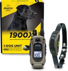 Dogtra 1900X 4000-ft IPX9K Waterproof Vibration & Tone Remote Dog Training Collar, 13 to 20-in neck, Black