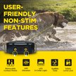 Show in main carousel: Dogtra 1900X 4000-ft IPX9K Waterproof Vibration & Tone Remote Dog Training Collar, 13 to 20-in neck, Black slide 5 of 10