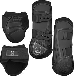 Ovation Color Lucky Horse Boot Set, Black, 4 count
