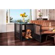 Show in main carousel: New Age Pet ECOFLEX FlexiDoor Double Door Furniture Style Dog Crate, Black, Large: 38.3 inch slide 2 of 11