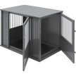 Show in main carousel: New Age Pet ECOFLEX FlexiDoor Double Door Furniture Style Dog Crate, Black, Large: 38.3 inch slide 3 of 11