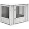 Show in main carousel: New Age Pet ECOFLEX FlexiDoor Double Door Furniture Style Dog Crate, Antique White, Medium: 32 inch slide 3 of 12