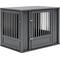 Show in main carousel: New Age Pet ECOFLEX FlexiDoor Double Door Furniture Style Dog Crate, Black, Medium: 32 inch slide 7 of 13