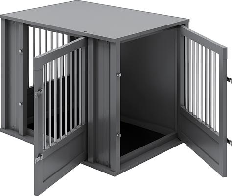 Show full view: New Age Pet ECOFLEX FlexiDoor Double Door Furniture Style Dog Crate, Black, Medium: 32 inch slide 5 of 13