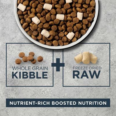 Show full view: Instinct Be Natural Real Chicken & Brown Rice Recipe Freeze-Dried Raw Coated Dry Dog Food, 25-lb bag + Instinct Raw Boost Puppy Whole Grain Real Chicken & Brown Rice Recipe Freeze-Dried Raw Coated Dry Dog Food, 4.5-lb bag slide 8 of 10