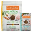 Instinct Be Natural Real Chicken & Brown Rice Recipe Freeze-Dried Raw Coated Dry Dog Food, 25-lb bag + Instinct Raw Boost Puppy Whole Grain Real Chicken & Brown Rice Recipe Freeze-Dried Raw Coated Dry Dog Food, 4.5-lb bag