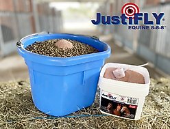 Champion Animal Health JustiFLY Feedthrough Fly Control Horse Supplement, 4.75-lb tub slide 2 of 5