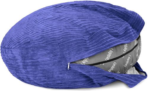 Show full view: Cordaroys Forever Terry Corduroy Dog Bed, Navy, 50-in slide 3 of 5