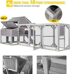 Aivituvin AIR46-M Chicken Coop with Run, 8 to 10 Chicken Capacity, 118-in slide 2 of 6