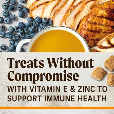 Show full view: Merrick Healthy Bites Chicken & Bone Broth Grain-Free Soft & Chewy Dog Treats, 6-oz pouch slide 5 of 12