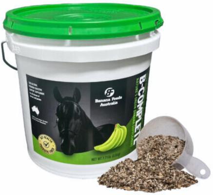 Show full view: B-COMPLETE 100% Dried Green Banana Digestive Aid Horse Supplement, 7.7-lb pail slide 2 of 10