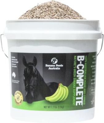 Show full view: B-COMPLETE 100% Dried Green Banana Digestive Aid Horse Supplement, 7.7-lb pail slide 3 of 10