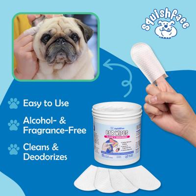 Show full view: Squishface Individual Finger Sheath Dog Ear Wipes, 60 count slide 8 of 8