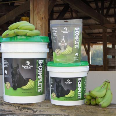 Show full view: B-COMPLETE 100% Dried Green Banana Digestive Aid Horse Supplement, 7.7-lb pail slide 6 of 10