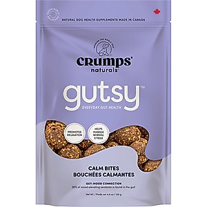 Crumps' Naturals Gutsy Calm Bites Sweet Potato Dog Treats, 4.6-oz bag