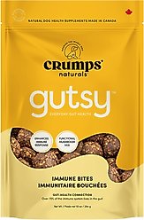 Crumps' Naturals Gutsy Immune Bites Chicken Dog Treats, 10-oz bag