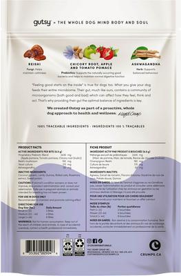 Show full view: Crumps' Naturals Gutsy Calm Bites Sweet Potato Dog Treats, 10-oz bag slide 10 of 10