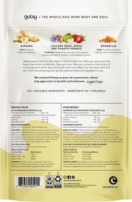 Show full view: Crumps' Naturals Gutsy Happy Bites Chicken Dog Treats, 4.6-oz bag slide 3 of 10