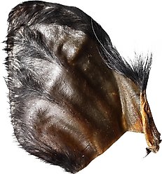 QT Dog Water Buffalo Ears with Hair, 10 count