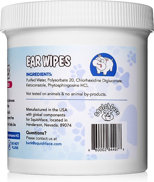 Show full view: Squishface Individual Finger Sheath Dog Ear Wipes, 60 count slide 2 of 8