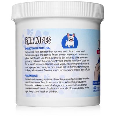 Show full view: Squishface Individual Finger Sheath Dog Ear Wipes, 60 count slide 6 of 8