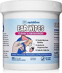Squishface Individual Finger Sheath Dog Ear Wipes, 60 count