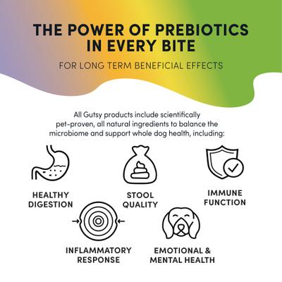 Show full view: Crumps' Naturals Gutsy Immune Bites Chicken Dog Treats, 10-oz bag slide 8 of 10