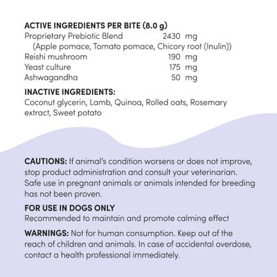 Show full view: Crumps' Naturals Gutsy Calm Bites Sweet Potato Dog Treats, 4.6-oz bag slide 3 of 10