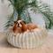 Show in main carousel: Elle Round Wide Wale Cuddler Dog & Cat Bed, Ivory slide 6 of 8