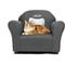 Show in main carousel: Keet Personalized Mini Plush Chair & Accent Pillow Furniture Style Cat Bed, Charcoal slide 3 of 9