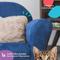 Show in main carousel: Keet Personalized Mini Plush Chair & Accent Pillow Furniture Style Cat Bed, Navy slide 8 of 10