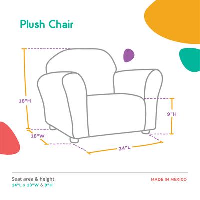 Show full view: Keet Personalized Mini Plush Chair & Accent Pillow Furniture Style Cat Bed, Pink slide 4 of 8