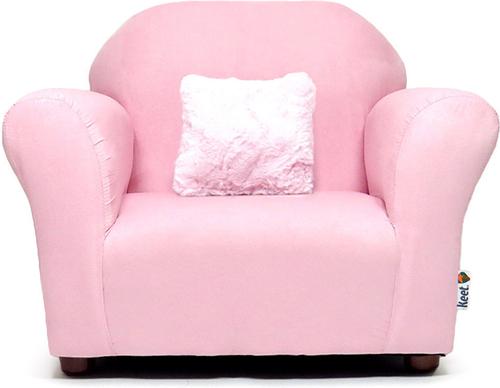 Show full view: Keet Mini Plush Chair & Accent Pillow Furniture Style Cat Bed, Pink slide 4 of 9