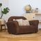 Show in main carousel: Keet Mini Plush Sofa & Accent Pillows Furniture Style Cat Bed, Brown slide 2 of 9